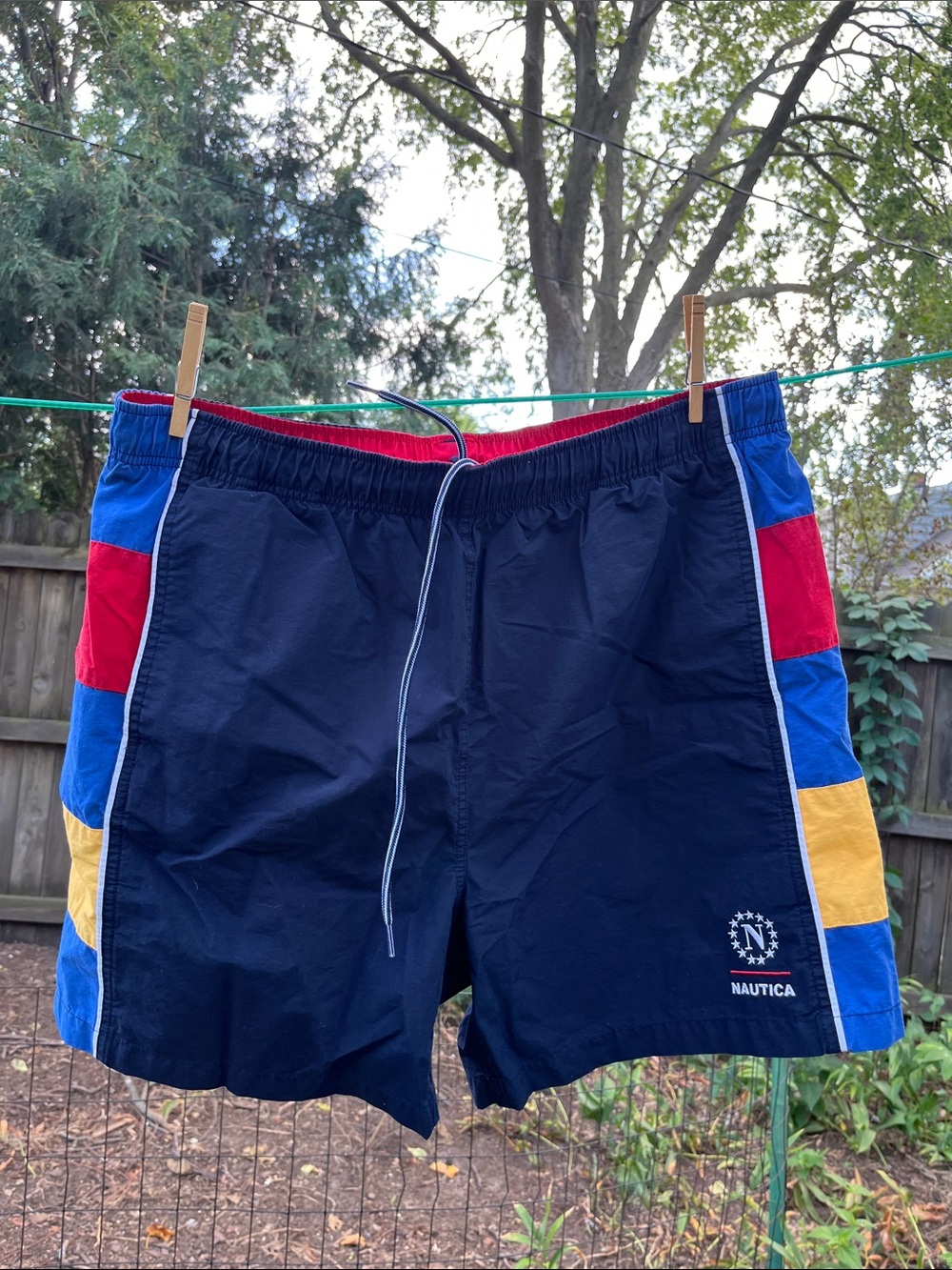Nautica Multicolor Panel Swim Trunks